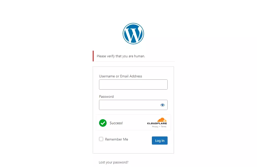 Cloudflare Turnstile fails to recognize a real human user.