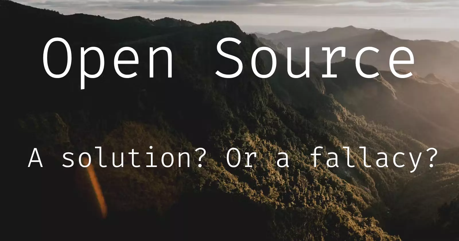 Open source can be a solution to ongoing security and privacy concerns. That said, you should be aware of the following before jumping the ship.