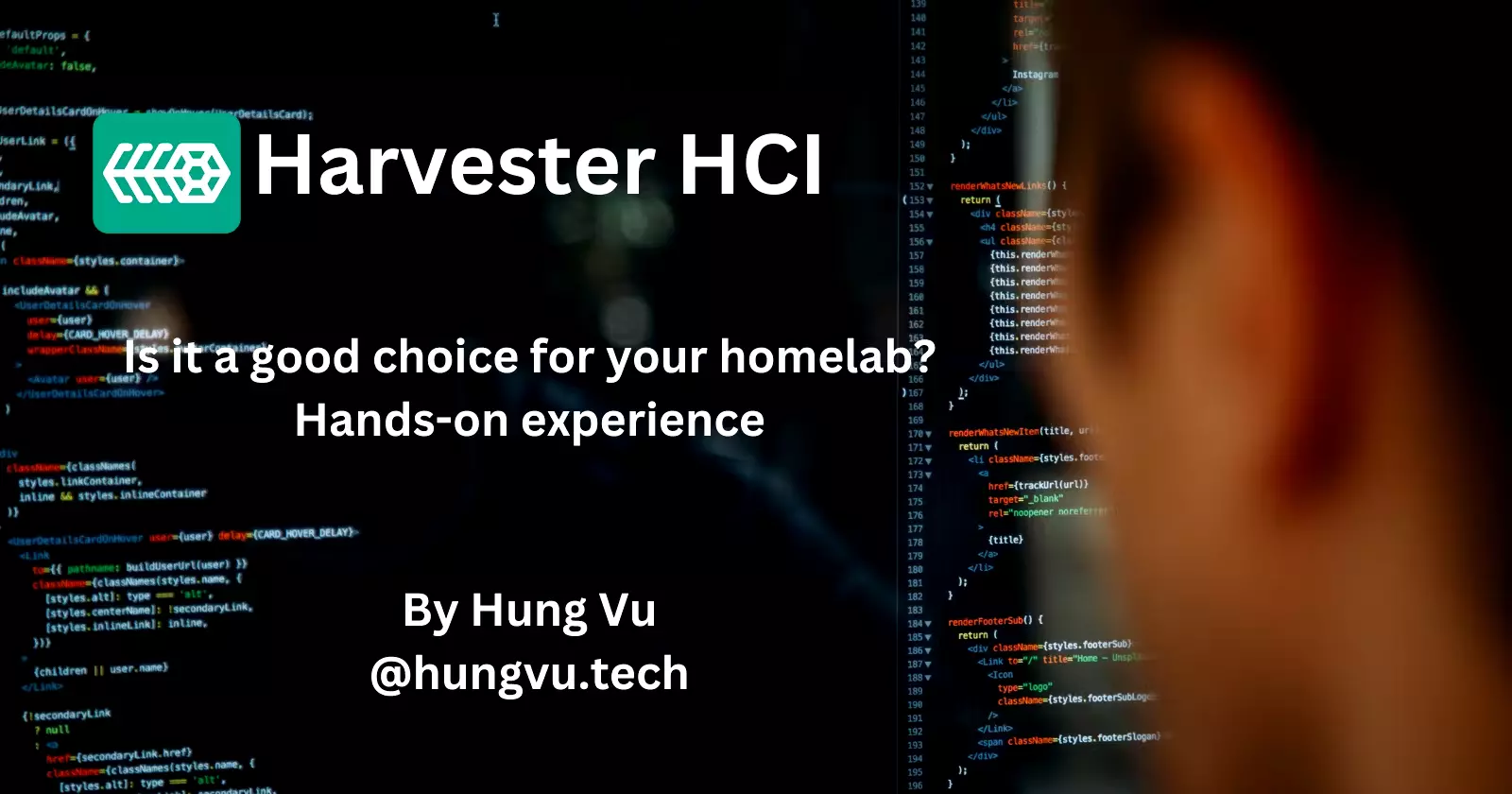 Are you trying to find a hypervisor type 1 for your homelab? Harvester might be an interesting choice.