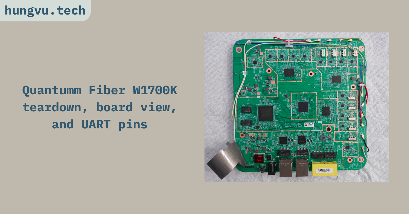 I have a chance to get my hand dirty with the Quantum Fiber W1700K, so it is teardown time!