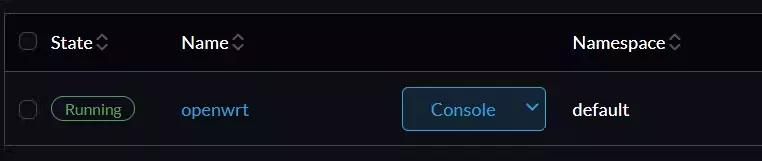 Running OpenWRT as a virtualized firewall in Harvester.