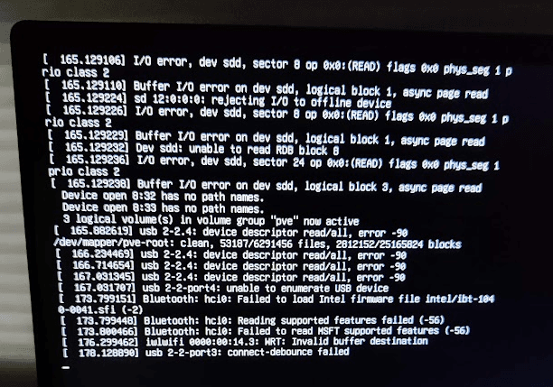Connect-debounced failed error on the Genesys GL3590 USB hub controller.