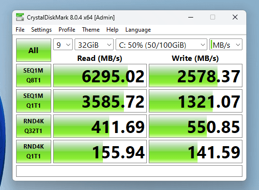 Storage performance inconsistencies starts showing up at 32gb, 9 runs.